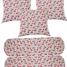 Microfibre Floral Bolster Pack of 5-image-76