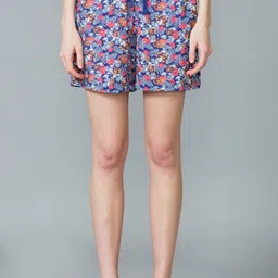 van heusen Printed Women Purple Regular Shorts-picture-25