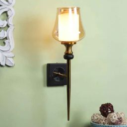 Luxora Antique Gold Iron Wall Light | E27 holder | without Bulb | Eliante by Jainsons Lights-picture-24