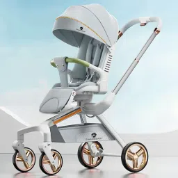 Stroller / Pram for Baby with 3 Recline Position & 5 - Point safety harness Stroller-26