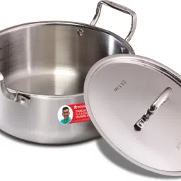 Stella Tri-Ply 22 cm Stainless Steel Lid & Cook and Serve Casserole-12