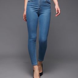 miss chase Women Skinny High Rise Blue Jeans-picture-31
