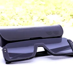jiebo UV Protection Rectangular Sunglasses (Free Size) image 3