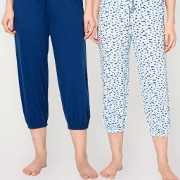 Women Blue, Light Blue Capri-image-100