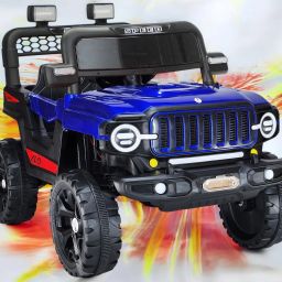 4x4 Electric Battery Car With Baby Driving + Parents Remote | 4 Motor Jeep Battery Operated Ride On-image-10