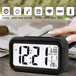 varsha indotech sales Digital Black Clock image 3