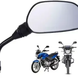 king genuine Manual Rear View Mirror For Bajaj Pulsar 150, Pulsar 150 DTS-i, Pulsar 180 DTS-i, Pulsar 220 DTS-i, Platina 100 DTS-i image 2