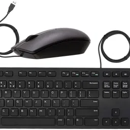 DELL Wired Optical Mouse MS116 & KB216 Wired Keyboard Combo (Zb_01) Combo Set-11