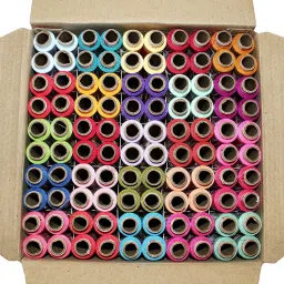 100 Thread Spools (25 Shades, Each 4 In No.) Multicolor Thread-1