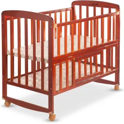 C-50 Baby Wooden Cot with Mosquito Net (without Mattress), EN Certified, Cot-picture-14