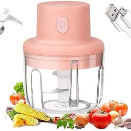 Electric Mini Garlic Chopper Mixer, Fruit-Vegetable Machine Blender Electric Vegetable & Fruit Chopper-image-79