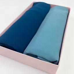 Solid Chiffon Women Dark Blue, Light Blue Faux Turtleneck Neck Cover, Scarf, Bluetooth Scarf, Fancy Scarf, Stole-image-39