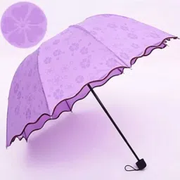 Magic Blossoms 3 Fold Umbrella complete protection from Sun Heat & Rain_MUP01 Umbrella-11