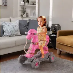 toyprofessor Boy's and Girl's 2 in 1 Baby Horse Rider/Rocker-picture-0