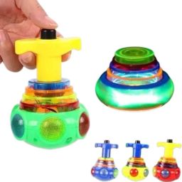 Magic Spinning Top Toy for Kids – LED Light & Music Lattu, Safe Plastic Spinner-image-7