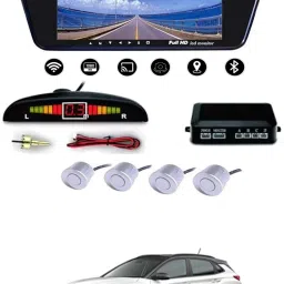 7inch Full HD LED Car Video Monitor+Reverse Car Parking Sensor White-166 Multicolor LED-image-41