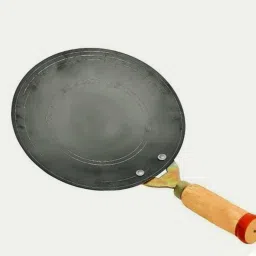 Wooden Handle Iron / Roti Tawa Tawa 24.5 cm diameter-19