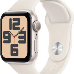 Apple Watch SE 2 GPS 40mm (2nd Gen) Starlight Aluminium with Starlight Sport Band-48