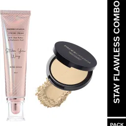 Stay Flawless Combo | Weightless Stay Matte Finish Compact Powder & Strobe Cream Highlighter-10