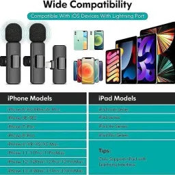 WIRKLICH K9 Wireless Clip-On Microphone for iOS, Android & Camera – Noise Cancelling Camera Microphone image 5