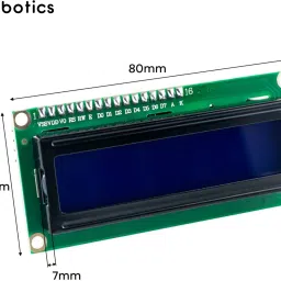 ziobotics 1602 (16x2) LCD Display Module with I2C/IIC Interface - Blue Backlight Electronic Components Electronic Hobby Kit image 5