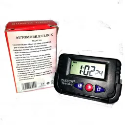 taksun Digital Black Â Car Dashboard/Office Desk Alarm Clock and Stopwatch with Flexible Stand Clock image 2