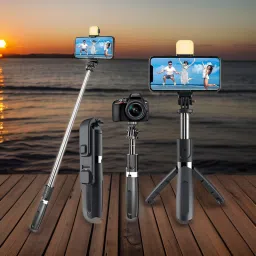 Clairbell BW3_R1S Bluetooth Selfie Sticks with Remote and Selfie Light Single Gimbal for Mobile-20