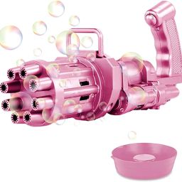 Bubble Gun, 8-Holes Gatling Bubble Gun Electric Bubble Maker with 1 Solution, Pack of 1- Multicolor Toy Bubble Maker-image-27