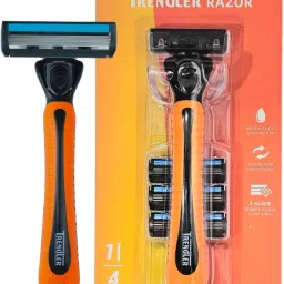 3Blade Shaving System with 1Handle + 4Cartridges Flexible Head & Moisture Strip, Men-23