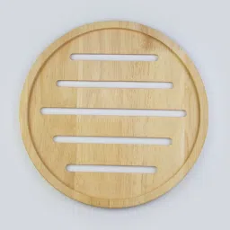 Wooden Roti Tray Round Serving Plate for Serving Chapatis, Parathas & Flatbreads Plate Serving Set-19