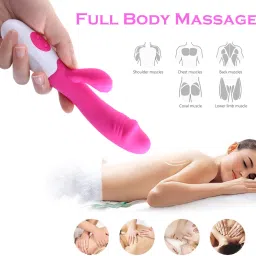 JoyStick Handheld Cordless Full Body Pain Relief Massager Waterproof and Superbly Soft Exerciser Rabbit Massager-21