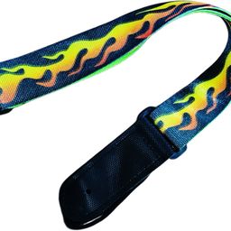 Stylish Adjustable Fire Design Guitar Strap Nylon Strap-image-5