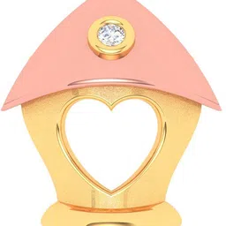 PC Chandra Jewellers Love Sign 14kt Yellow Gold Pendant-image-4