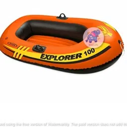 Explorer 100 Inflatable Orange Boat for Kids Adventure, Rafting, Fishing-image-16