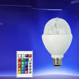 techpunch 360 Rotating LED Party Light with Remote Control Single Disco Ball image 2