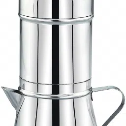 Stainless Steel South Indian Filter Coffee Filter, Tea Pot/Coffee Kettle 300 ml Indian Coffee Filter-image-65