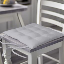 Microfibre Square Chair Pad for Office Home Sitting Chair Cushion Pad 16X16 Inch Microfibre Solid Chair Pad Pack of 1-image-79