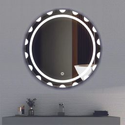 Led Mirror with Light Bathroom Wall Decor Makeup Room 24x24 Inch LT60 Bathroom Mirror-image-22
