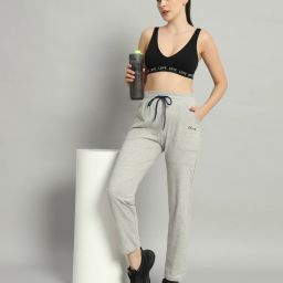 Women Solid Grey Track Pants-image-26
