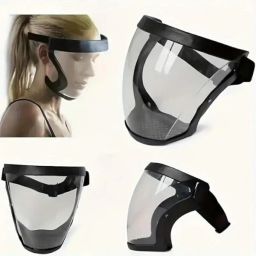 riro Face Cover,Face Shield Face Visor Cover Full Face Protective Shield Bubble Face Shield helmet Visor Industrial Safety Coverage Full Face Protector Wood-working, Welding, Power Tool, Laboratory, Blowtorch Safety Goggle image 3