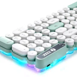 Zoook Prodigy Multi-Device /Rechargeable keyboard (5 Devices Support) RGB Lights Bluetooth Standard Multi-device Keyboard Compatible with Desktop, Laptop, Tablet, iPad, Mac stand support,multimedia_keys image 4