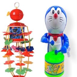 Key Jhoomer-Operated Cute Drummer Toy with Drumming Dancing Kids Baby Rattle-19