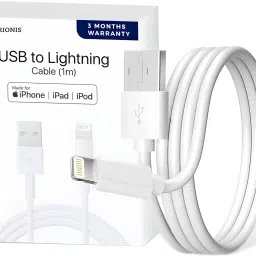 Orionis Lightning Cable 1 m PVC Apple MFi Certified iPhone Charger Cable, Apple Lightning to USB Cable Cord, 2.4A Fast Charging, Apple Phone Long Chargers for iPhone-15
