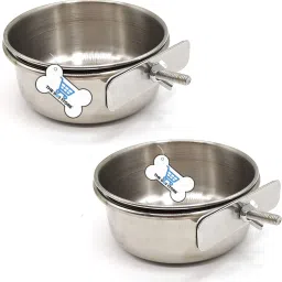 2PCS Bird Feeding Dish Cups, Stainless Steel Bowl Coop Cup, Bird Cage Water Bowl Stainless Steel Pet Bowl-39
