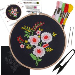 Cross Stitch Embroidery Kit for Beginners, Kids & Adult (Flowers For You)-picture-24