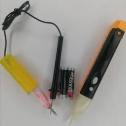 vikas Continuity Tester with Voltage Tester battery to check all Cables Cords & Wires Analog Multimeter (Black 4000 Counts)New Arrival With Buzzer + Led Flash Light VoltAlert 1AC-D 90-1000VAC Voltage Tester Voltage Meter Non Contact Electric Voltage Power Detector Electrical Testing Pen (PACK OF 2) Analog Voltage Tester image 2
