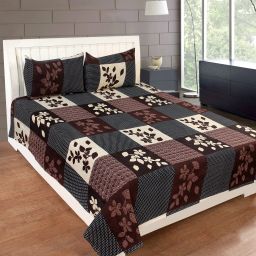 180 TC Cotton Double Printed Flat Bedsheet-picture-21