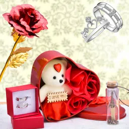 Message Pills, Soft Toy, Artificial Flower, Jewellery Gift Set-3