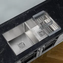 45 X 20 X 10 Handmade Kitchen Sink Sound Proof Single Bowl Stainless Steel HMD-068 Vessel Sink-image-23