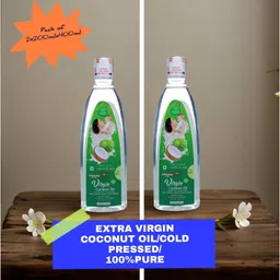 greennut Extra Virgin Coconut Oil (Cold Pressed) Pack of 2X200ML Hair Oil-picture-11
